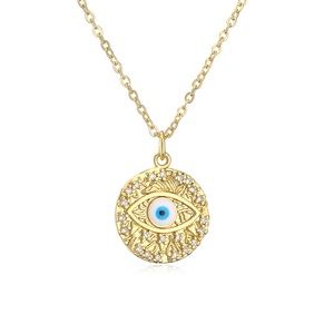 18K Gold Plated Evil Eye Necklace